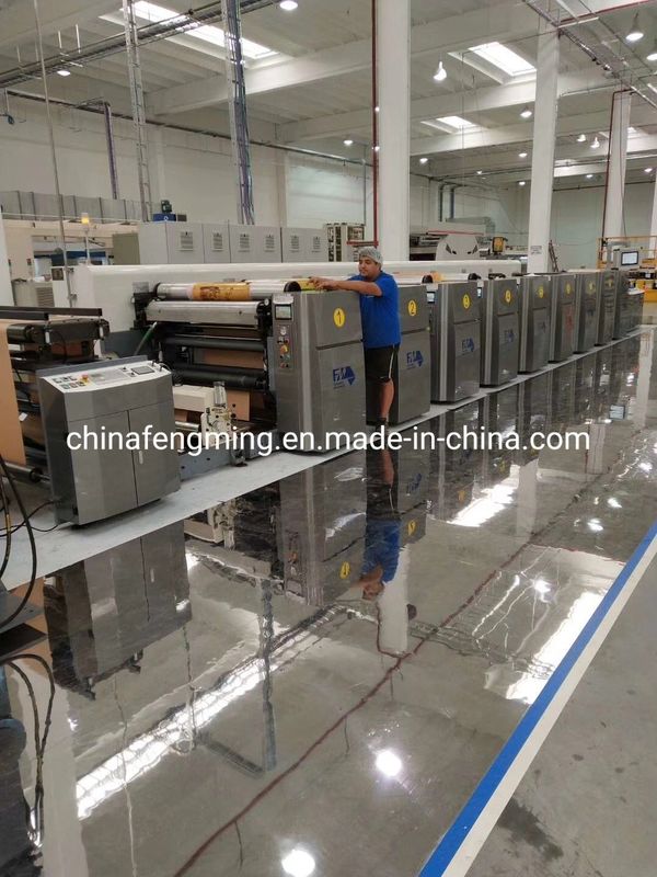 Flexodruckmaschine mit 286-1200 mm Druckwiederholung und Keramik-Anilox-Rolle