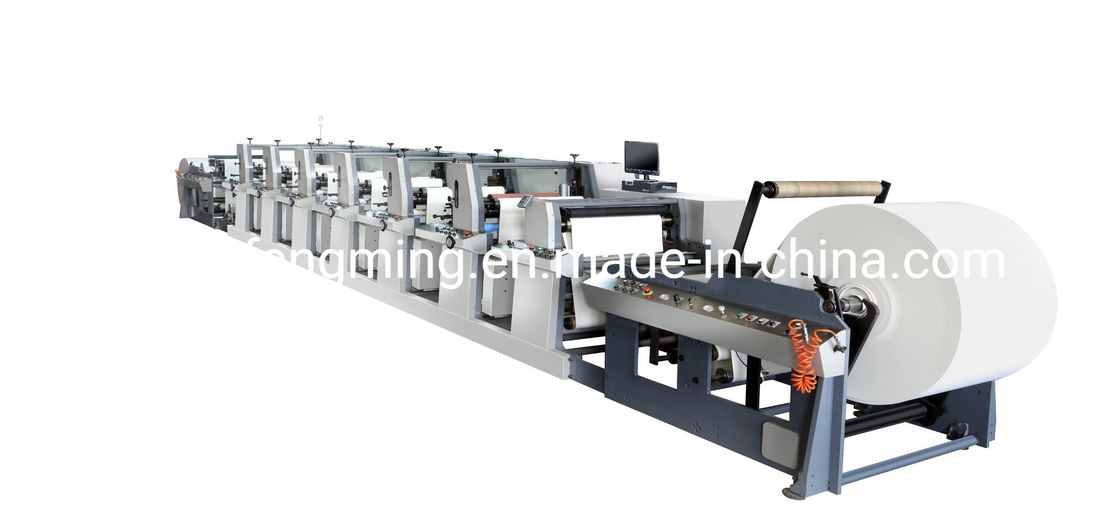 Einheit Typ Struktur von Fengming FM-A650-1320 Flexo Press Druckmaschine zum Drucken