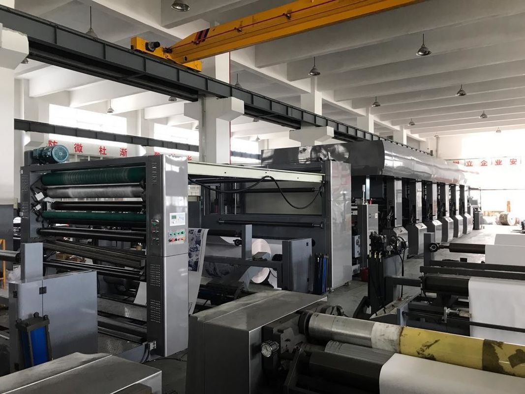 Breite Palette Papierkarton Flex-Druckmaschine mit 380V 3pH 50Hz Stromversorgung und 7 Farben