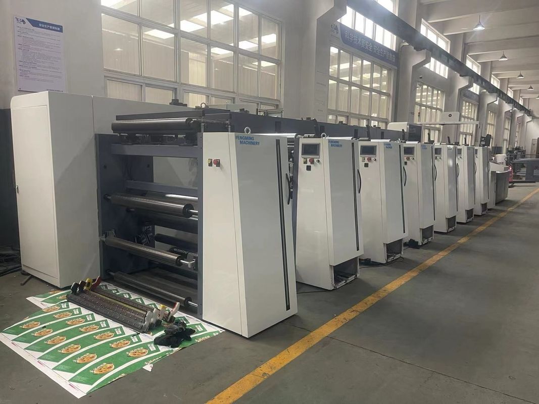 150 m/Min. Automatische, umweltfreundliche Flexographische Verpackungsdruckmaschine mit Einheitentyp