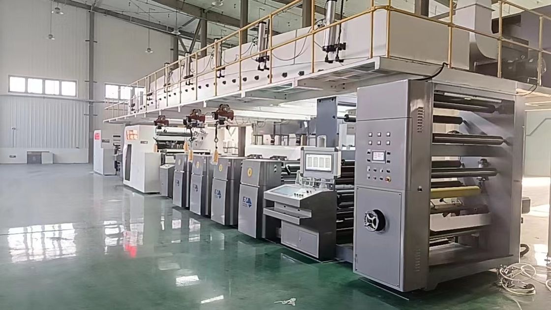 Max.Mechanische Geschwindigkeit 150 m/min Flexo-Druckmaschine für große Rewinder Durchmesser 1524 mm