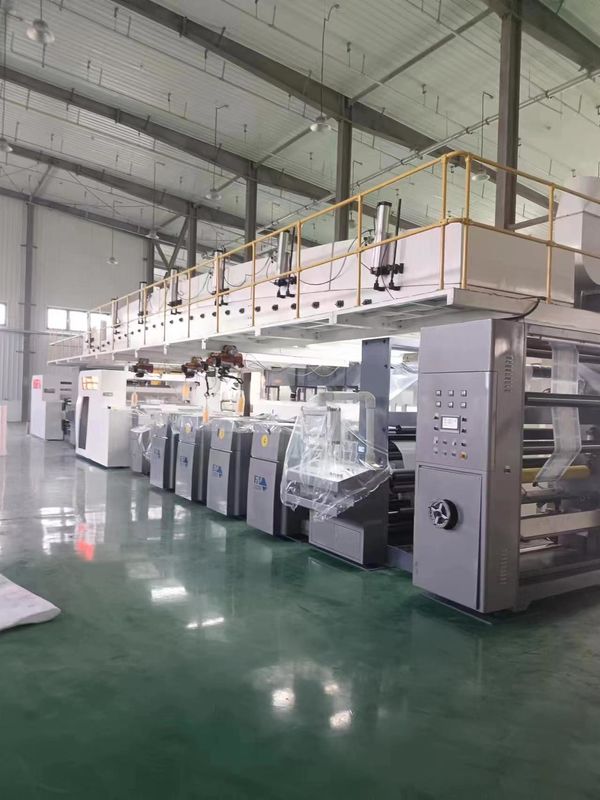 Max.Mechanische Geschwindigkeit 150 m/min Flexo-Druckmaschine für große Rewinder Durchmesser 1524 mm