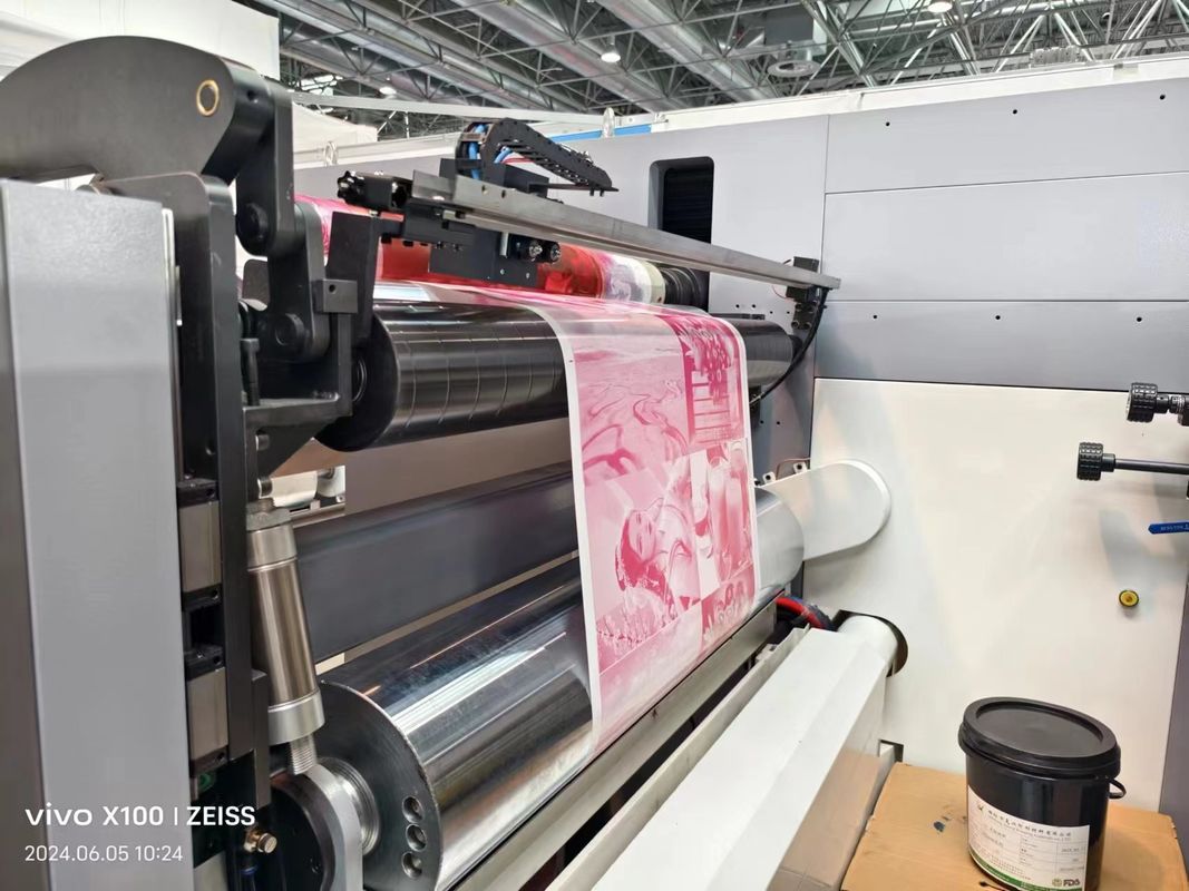 Hochgeschwindigkeits-Flexodruckmaschine mit 6 Farbpapiertüten, Flexographische Flexodruckmaschine