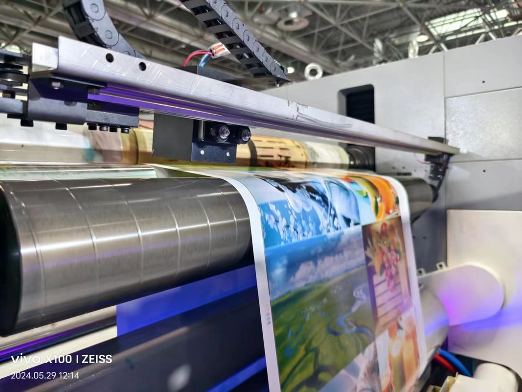 Automatisches Wide Web 4 6 Farb-UV-Trocknen Kunststofffilm Roll Flexo Druckmaschine Preis