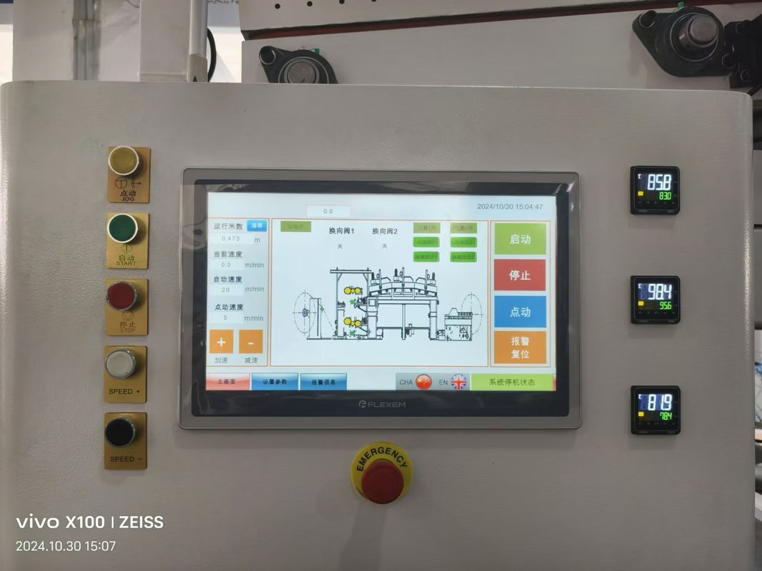 Genaue Farbregister-Flexodruckmaschine mit Jogging- / Stoppknöpfen