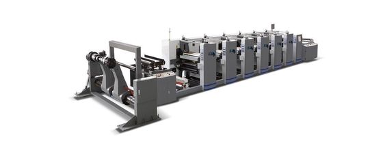 Einseitige Druckmaschine Typ 6 Farben Flexographie-Maschine zum Lacken von Papierplatten