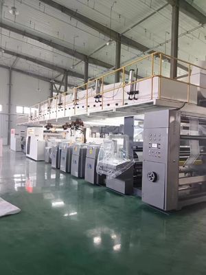 Max.Mechanische Geschwindigkeit 150 m/min Flexo-Druckmaschine für große Rewinder Durchmesser 1524 mm