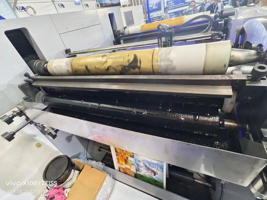 Flexodruckmaschine für Papiertüten, Kartonsäcke und Verpackungen 1000 mm Breite 150 m/min Geschwindigkeit PLC-Steuerung