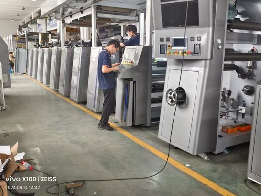 10 Farben-Sleeve-Typ Hochgeschwindigkeits-Flexodruckmaschine zum Drucken auf verschiedenen Materialien